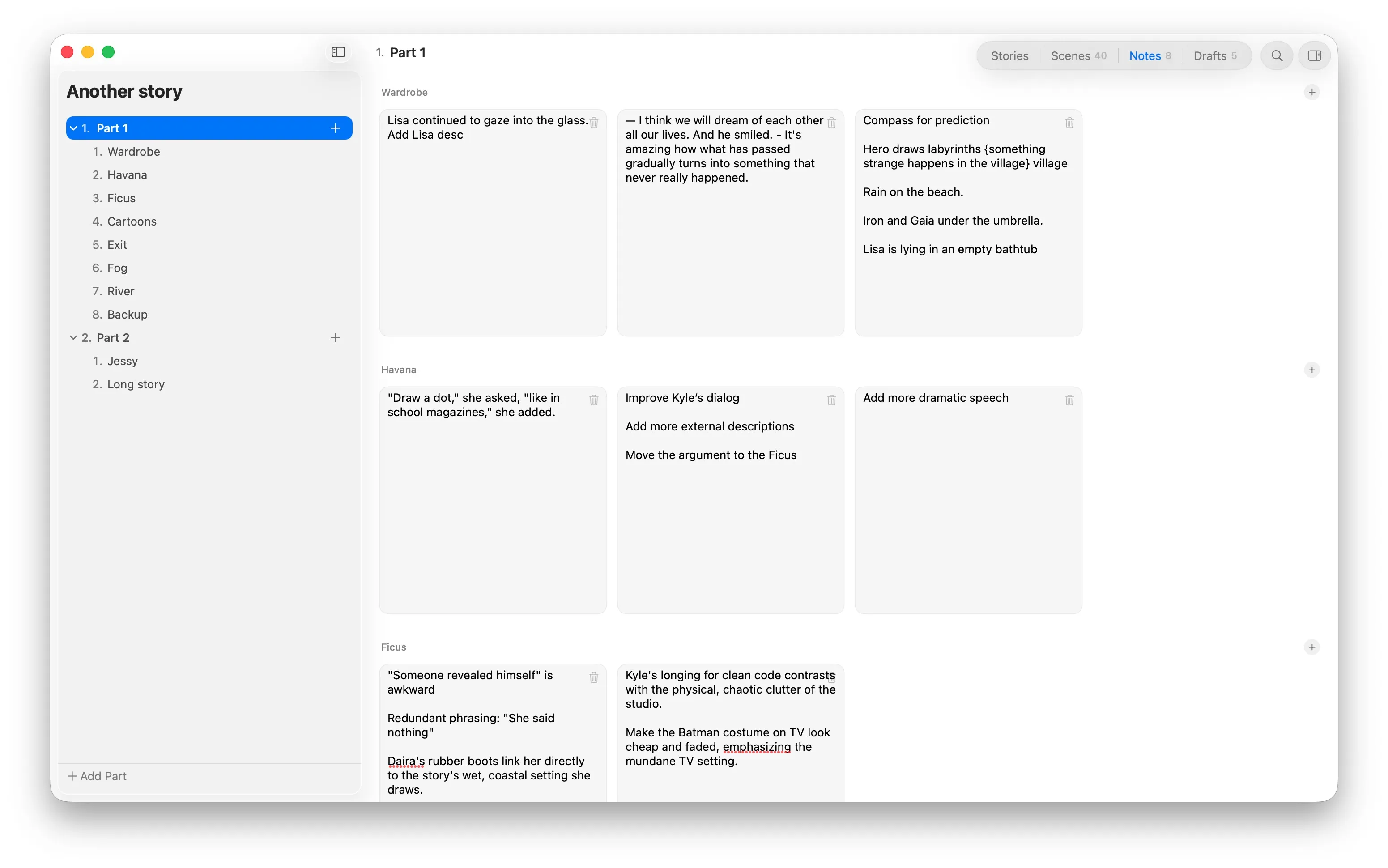 Story-Level Notes